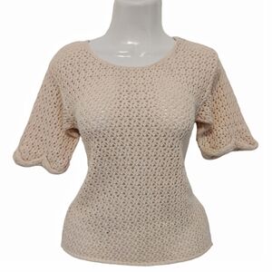 H&M - Crochet Short Sleeve Top